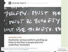 Tablet Screenshot of mustbethrifty.com